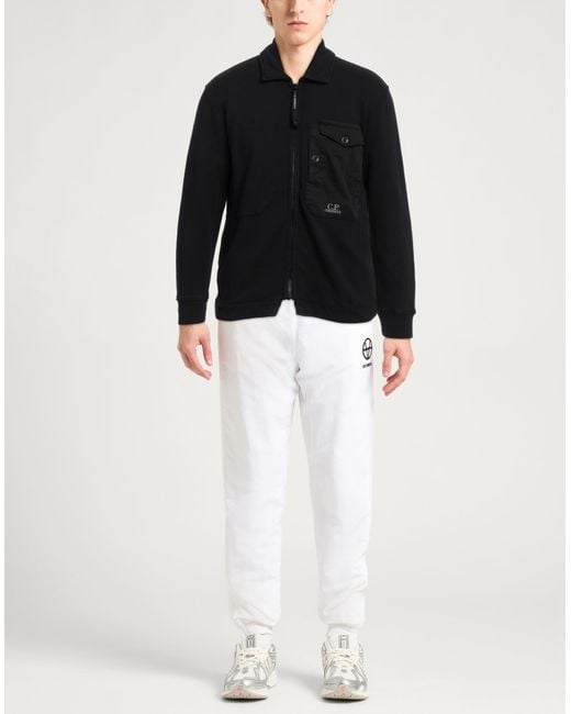 C P Company Black Sweatshirt Cotton, Elastane for men
