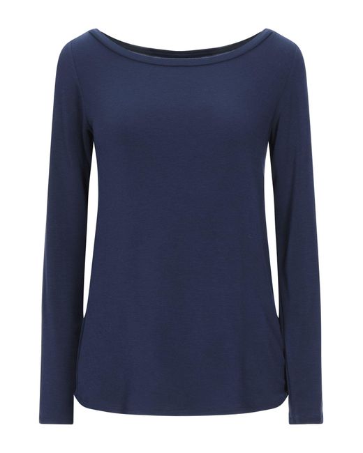 ..,merci T-shirt da donna di colore blu ..,merci T-shirt da donna di colore blu