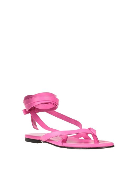 Semicouture Pink Thong Sandal