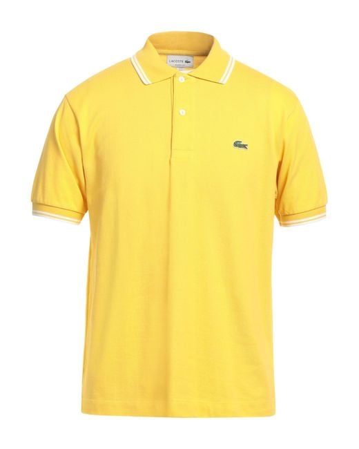 T shirt lacoste jaune hot sale
