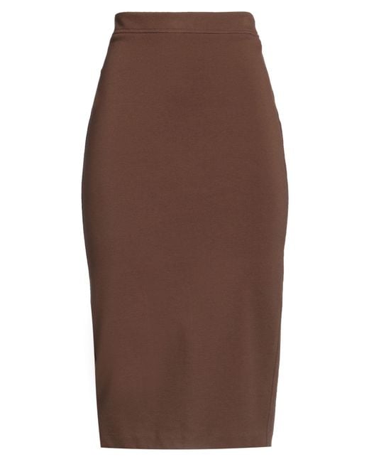Gonna Midi di Jucca in Brown