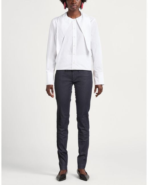 Jacob Cohen Blue Pants Cotton, Polyurethane, Elastane