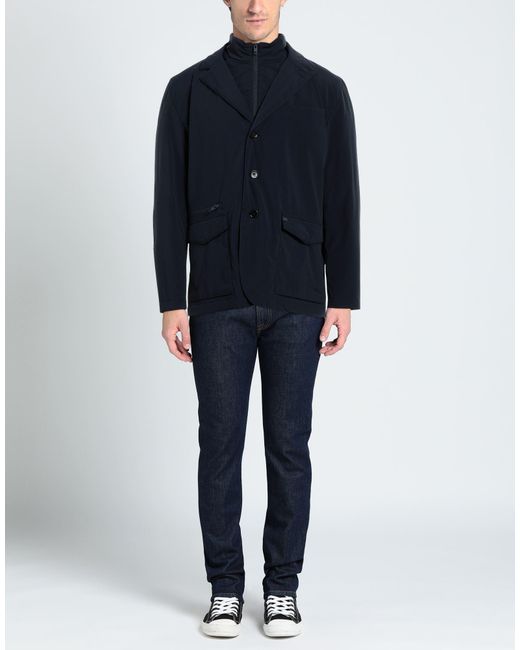 Fay Blue Overcoat & Trench Coat for men