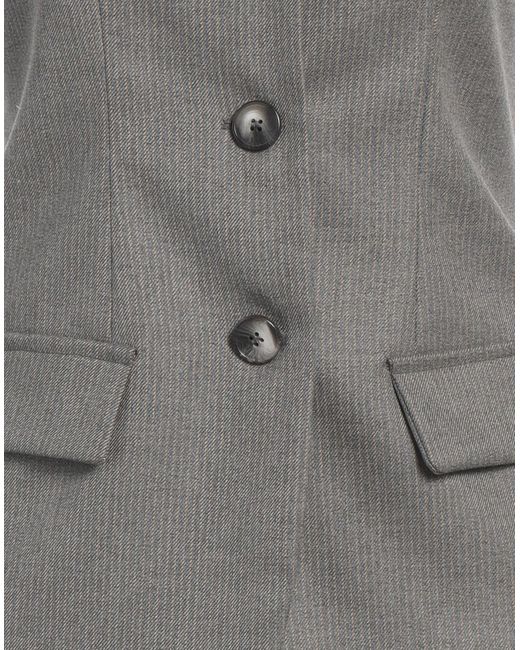 ViCOLO Gray Top Polyester, Viscose, Elastane