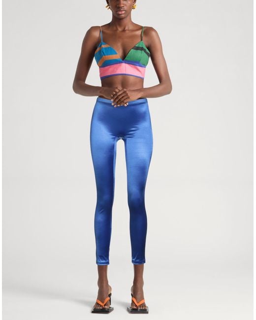 Elisabetta Franchi Blue Leggings