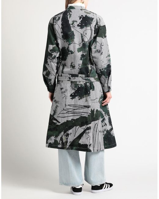 Y's Yohji Yamamoto Gray Overcoat & Trench Coat