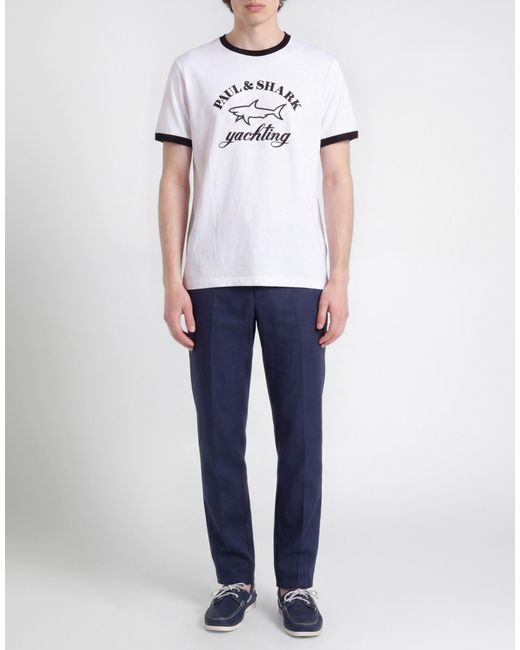 Paul & Shark White T-Shirt Cotton for men