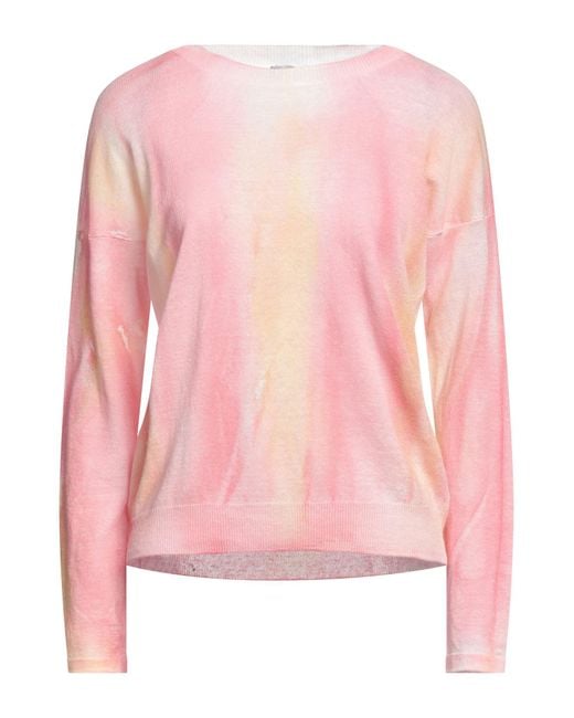 Base London Pink Sweater Linen, Cotton