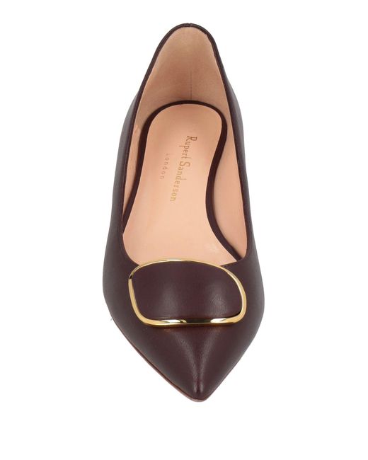 Rupert Sanderson Brown Ballet Flats