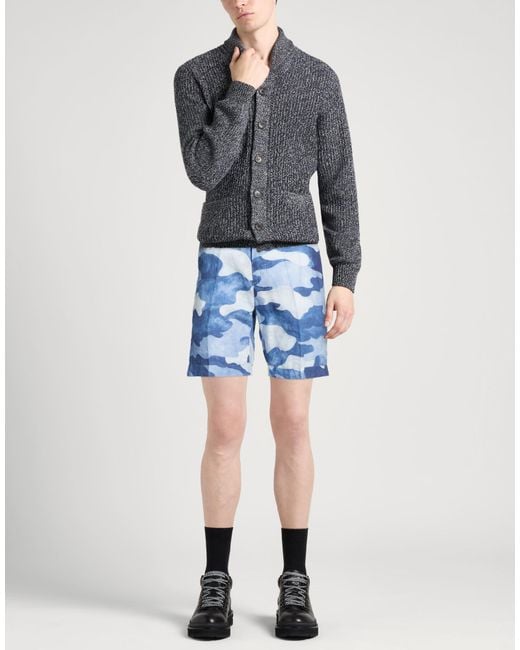 120% Lino Blue Shorts & Bermuda Shorts for men