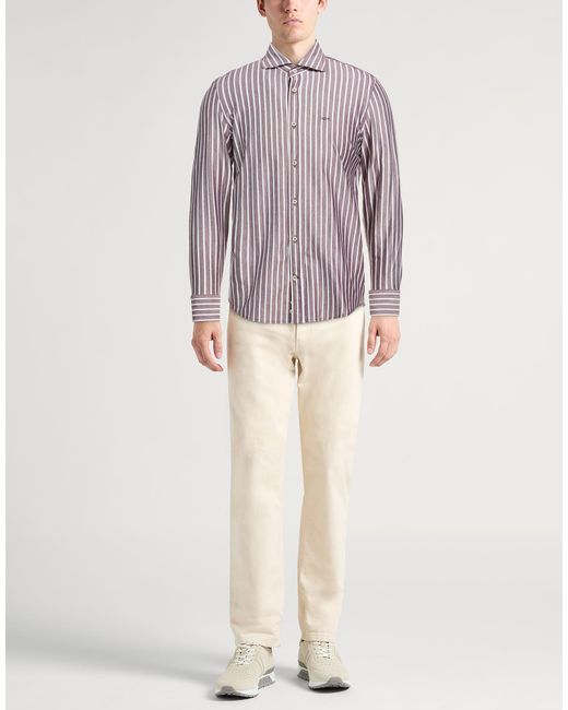 Paul & Shark Purple Shirt Cotton for men