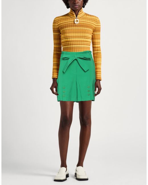 Twinset Green Shorts & Bermuda Shorts