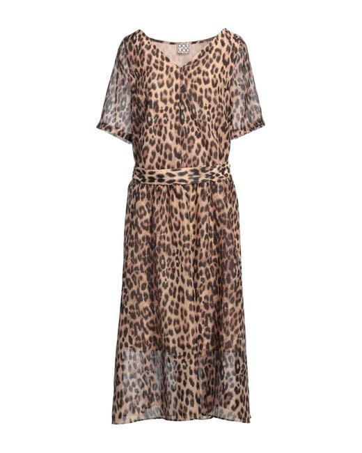 Douuod Natural Midi-Kleid