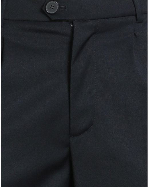 Amaranto Blue Midnight Pants Polyester, Virgin Wool, Elastane, Viscose for men