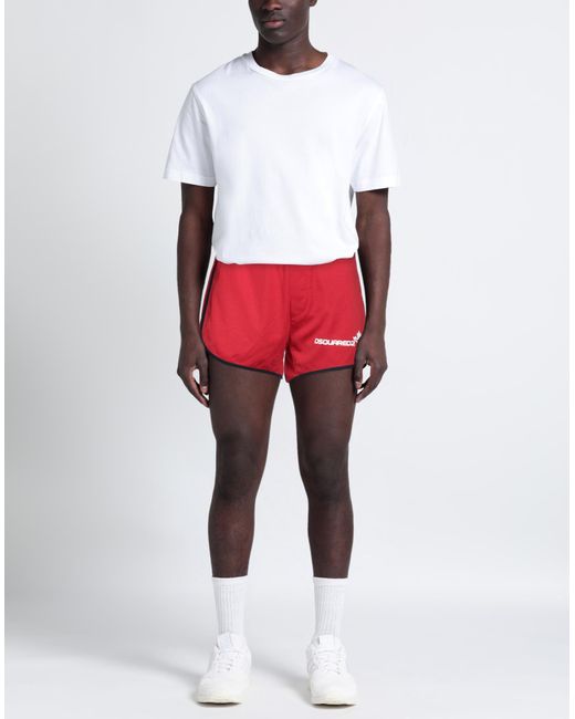 DSquared² Red Shorts & Bermuda Shorts for men