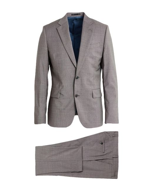 Paul Smith Gray Suit Wool for men