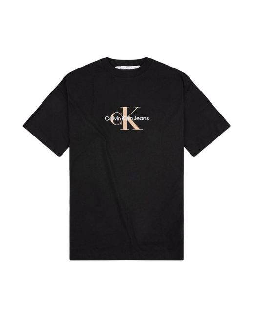 T-shirt Calvin Klein pour homme en coloris Black