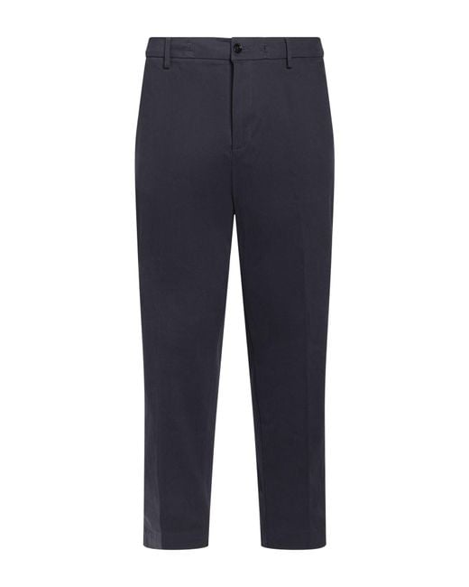 Liu Jo Blue Pants Cotton, Elastane for men