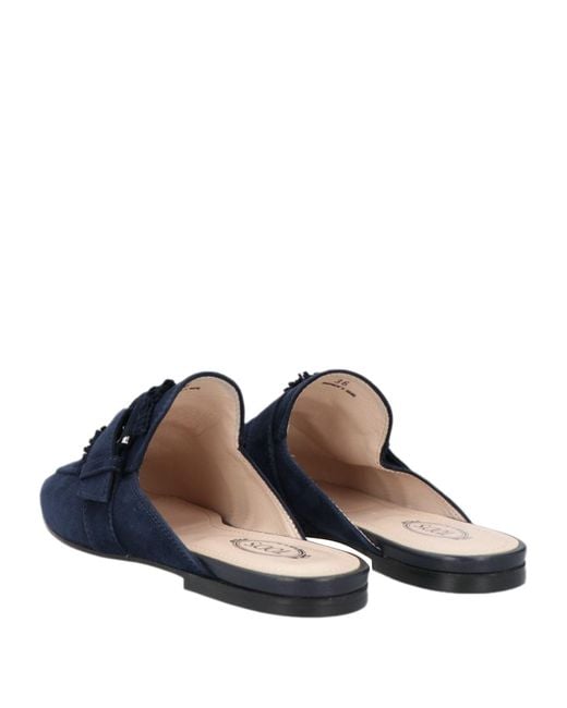 Tod's Blue Mules & Clogs