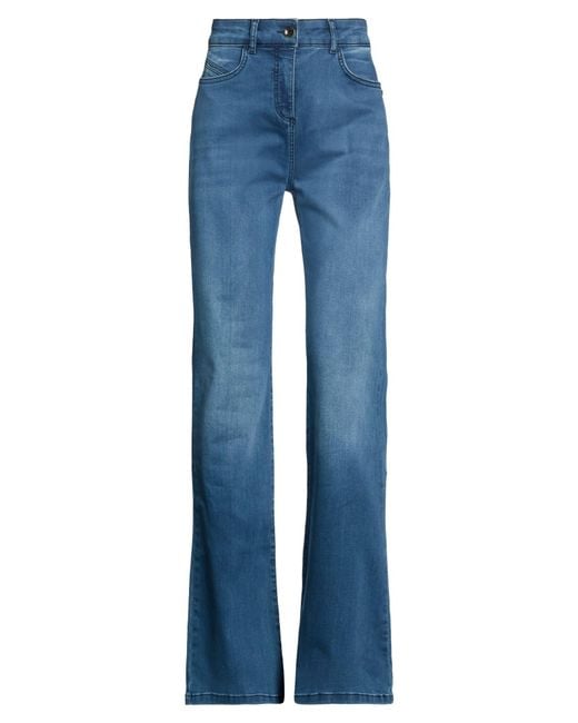 Patrizia Pepe Blue Jeans Polyester, Cotton