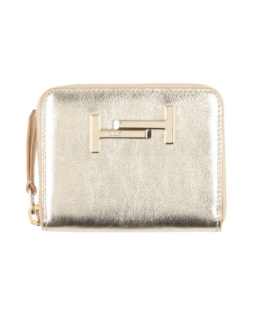 Tod's Natural Wallet Leather