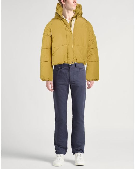 Rhude Yellow Puffer Polyester, Polyurethane for men