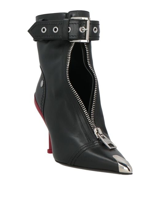 McQueen Black Ankle Boots