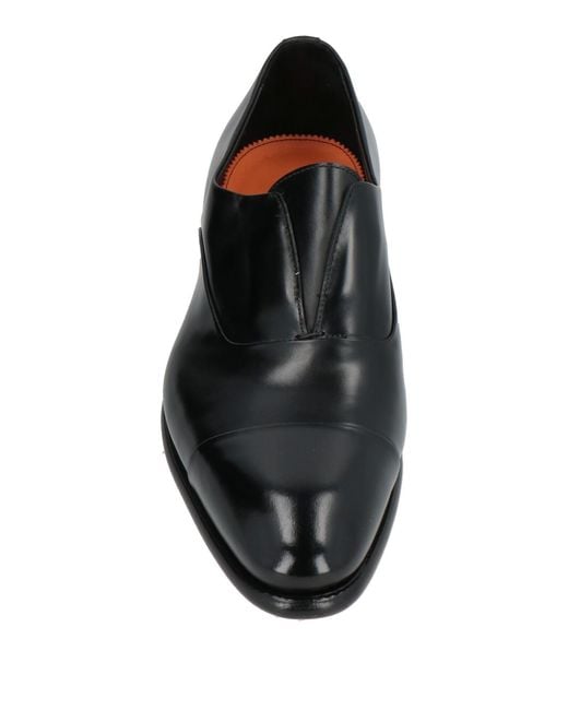 Santoni Black Loafer for men