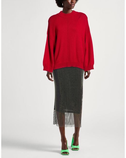 ViCOLO Red Brick Turtleneck Viscose, Polyamide, Wool, Cashmere