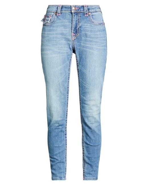 True Religion Blue Jeans Cotton, Polyester, Elastane