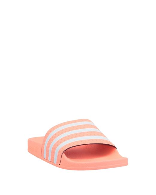adidas orange slippers