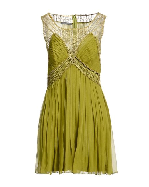 Alberta Ferretti Green Mini Dresses