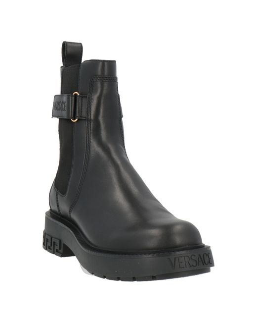 Versace Black Ankle Boots for men