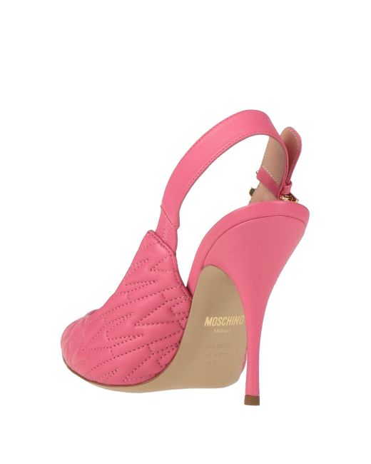 Zapatos de salón Moschino de color Pink