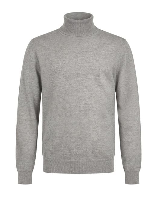 Alpha Studio Gray Turtleneck for men
