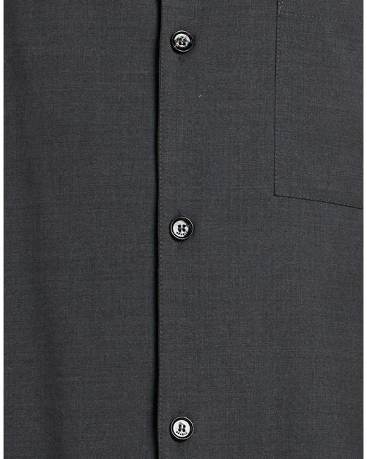 BE ABLE Blue Charcoal Shirt Wool, Polyester, Elastane for men