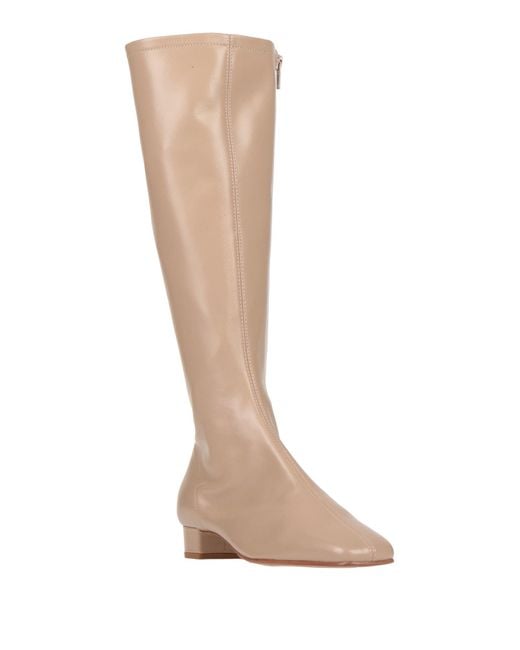 By Far White Boot Leather