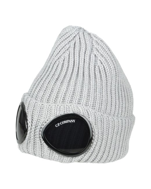 C P Company Gray Light Hat Wool for men