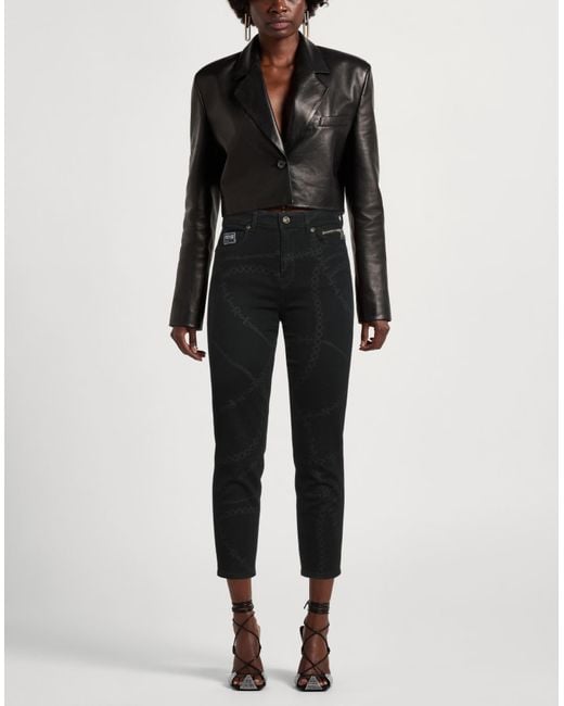 Versace Jeans Couture Black Jeans Cotton, Elastane