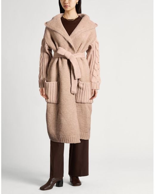 Liu Jo Natural Coat Acrylic, Wool