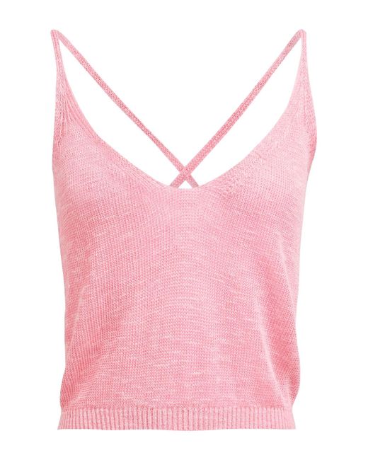 Jijil Pink Top Linen, Viscose