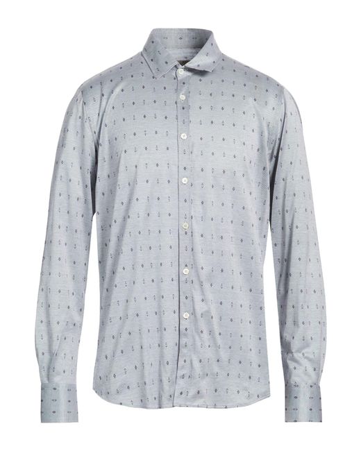 Canali Blue Midnight Shirt Cotton for men