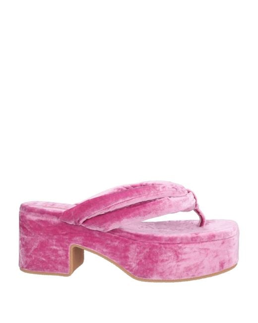 Dries Van Noten Pink Thong Sandals