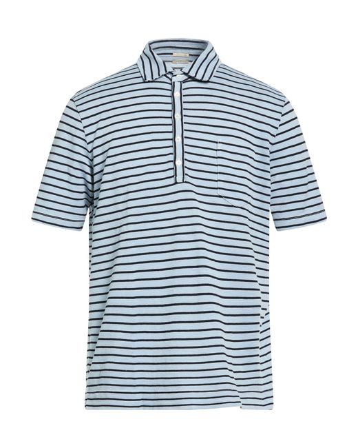 Massimo Alba Blue Polo Shirt Cotton, Linen for men
