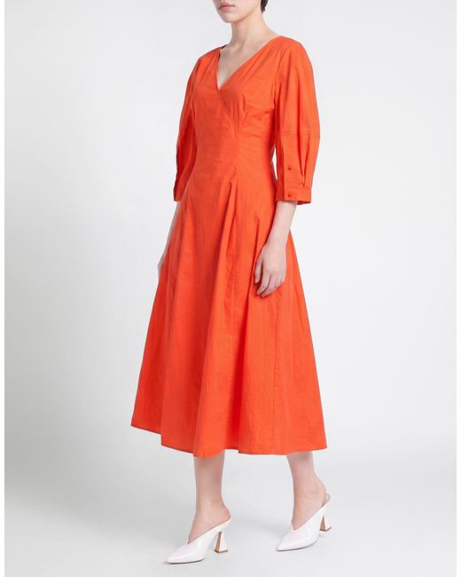 Twinset Red Midi Dress