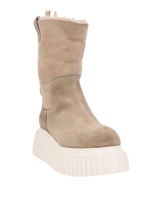 Agl Attilio Giusti Leombruni Natural Military Ankle Boots Leather
