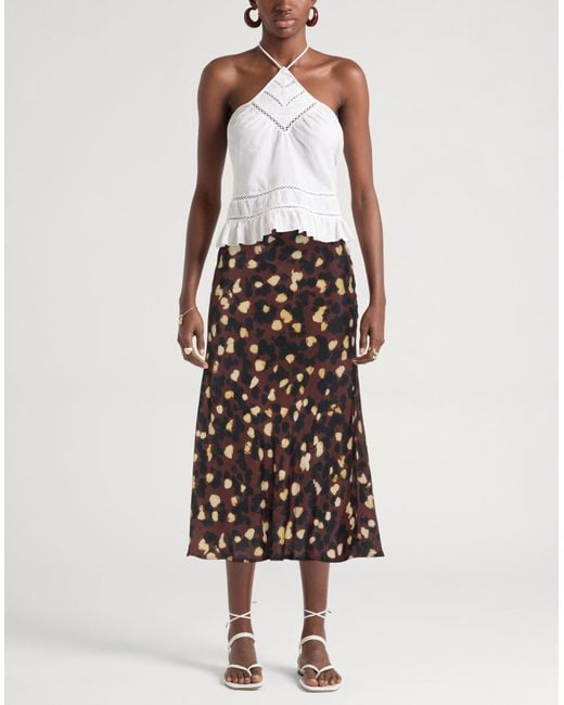 Ottod'Ame Black Midi Skirt Viscose