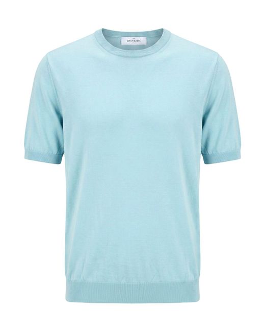 Gran Sasso Blue Sweater Cotton for men
