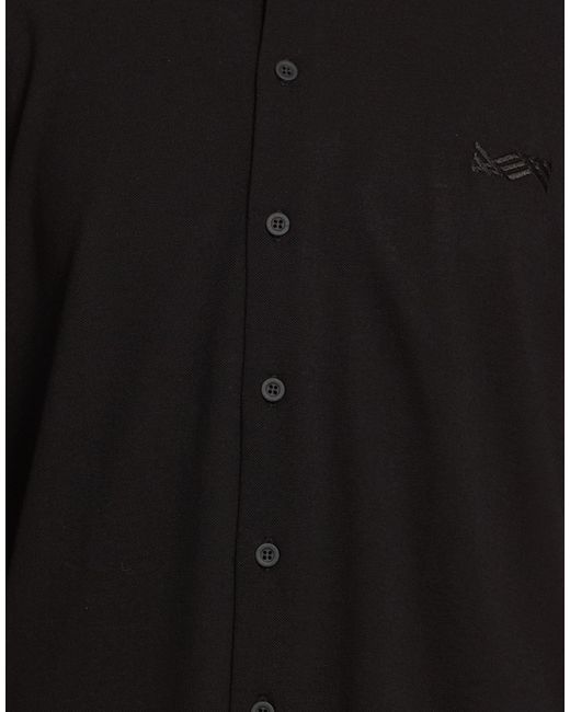 Kiton Black Knt Shirt Cotton, Silk for men