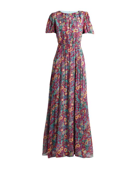 Saloni Purple Maxi Dress